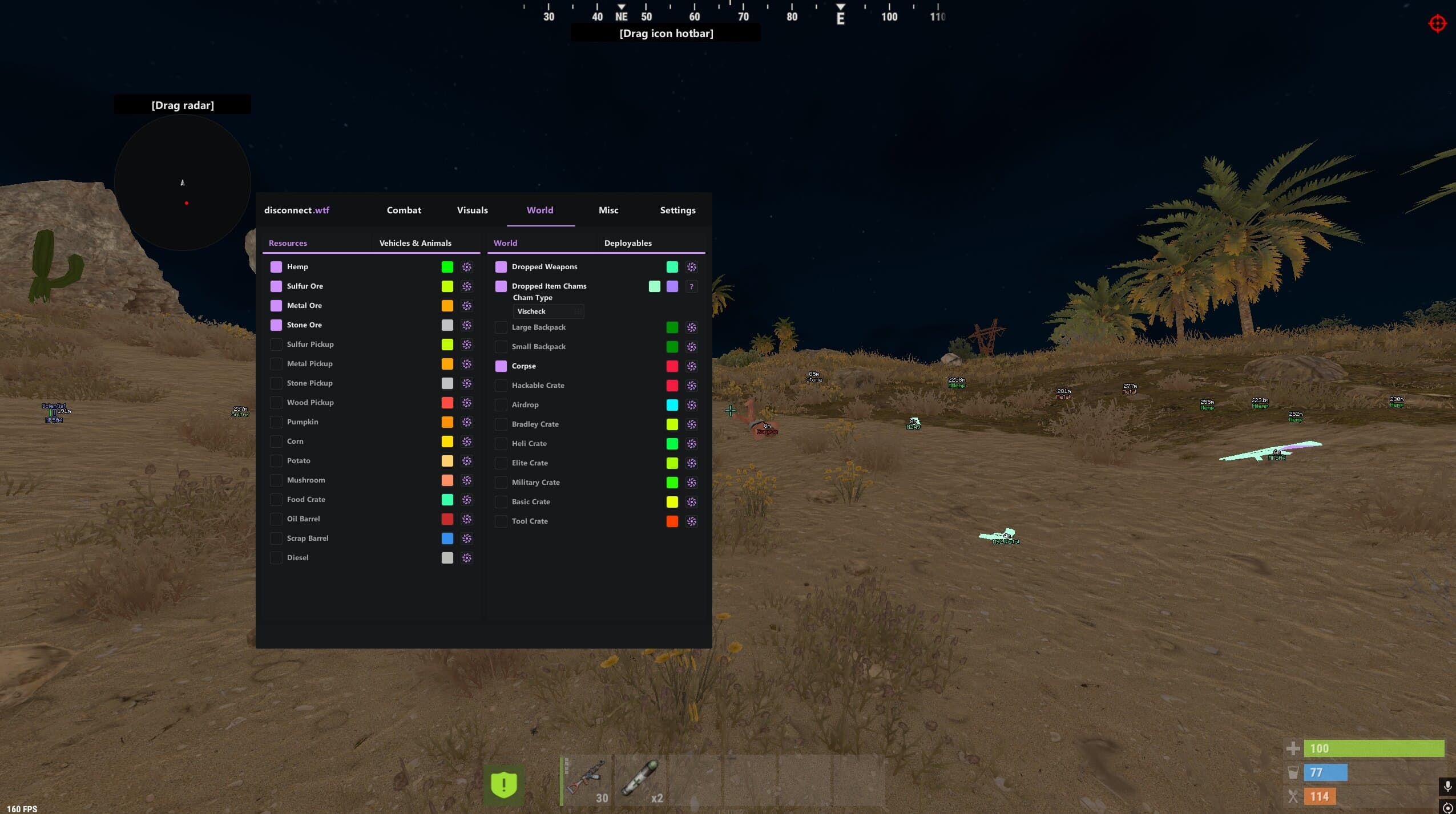 Disconnect Rust Internal